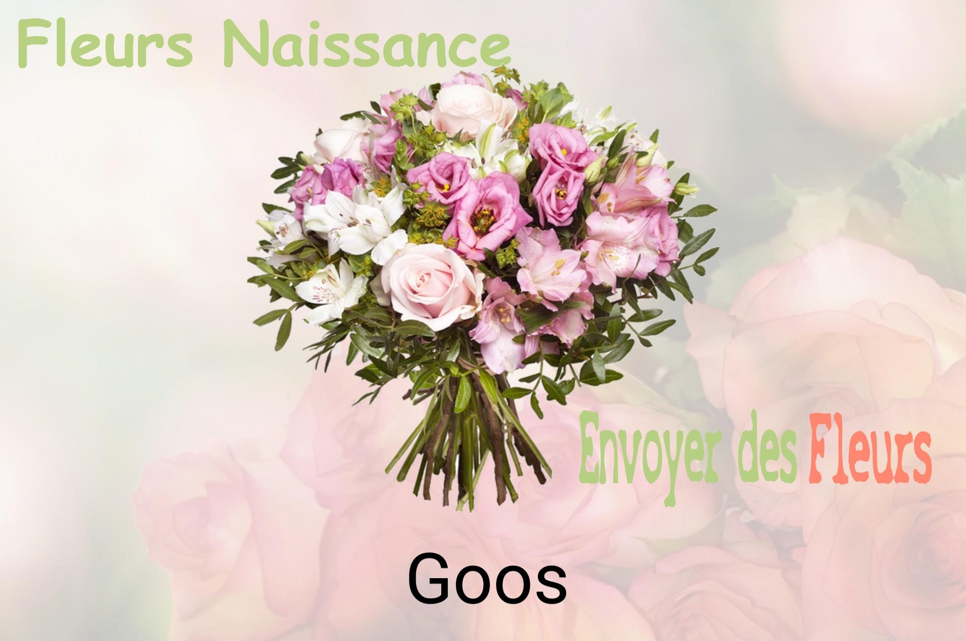 Bouquet de fleurs de naissance livré à Goos
